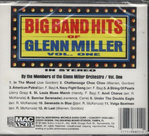 Glenn Miller - Big Band Hits Vol. One - Click Image to Close